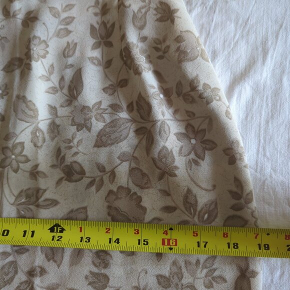 Vintage Classique Collections Beige Paisley Floral Skirt (Size 4/5) - Picture 11 of 12